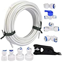 Queta 10pzs 1-4&quot- Equipo de Conector- RO Osmosis Inversa Sistema de Filtro Paquete(Tubo T + I + L Combo + Válvula de bola…